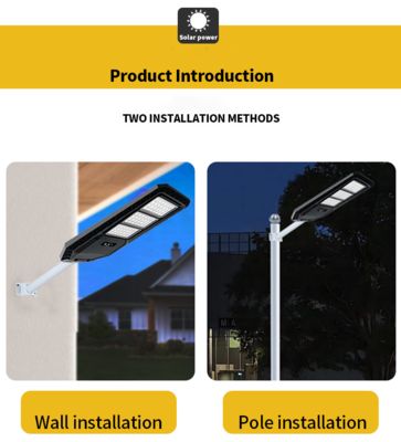 IP65 Waterproof LED Solar Street Light with High Brightness for Efficient Outdoor Lighting