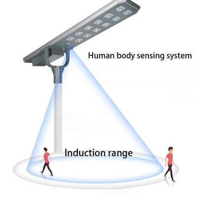 Smart All In One LED Solar Street Light With Dusk To Dawn PIR Sensor For Rural Roads