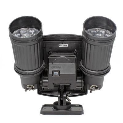 Dual Head LED Outdoor Solar Spotlights IP65 With PIR For Garden Lighting