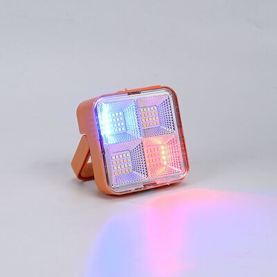 LED Solar Flood Light For Outdoor Camping Warm White Brightness