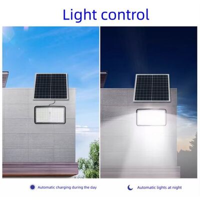 LED Solar Flood Light With Adjustable Brightness Powerful Curved Garden Lighting