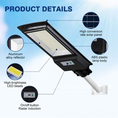 Integrated Solar Street Light All-in-One With IP65 Waterproof Easy Installation