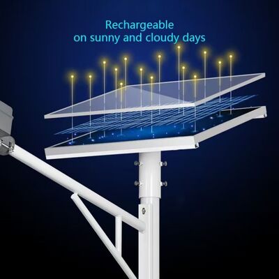 Height Split LED Solar Street Light Compact Panel For Garden Landscapes