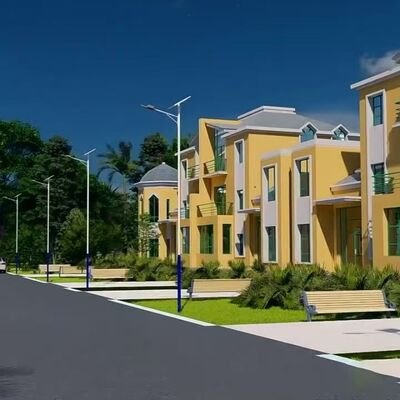 Split LED Solar Street Light with All-Weather Adjustable Brightness for Backyard