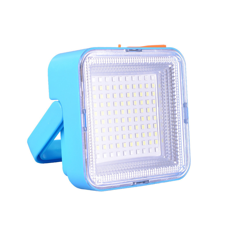 LED Solar Flood Light For Outdoor Camping Warm White Brightness