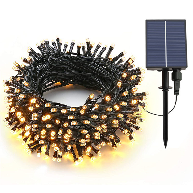 Solar & Plug-in Dual Power LED Strips | Warm White Waterproof for ...