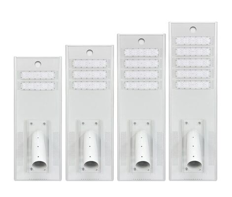 Qualidade Luz de Rua Integrada Solar LED Exterior Luzes de Rua Solares Integradas para 40W 60W 100W fábrica