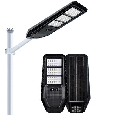 Kualitas Lampu Jalan Tenaga Surya Dengan Remote Control Panel Surya Lampu LED Lampu Jalan Tenaga Surya Terintegrasi Untuk XX-ARMOR-100W 150W 200W pabrik