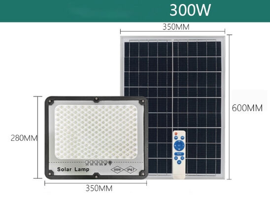 کیفیت چراغ خورشیدی 243 ال ای دی، باتری 25000 میلی آمپر، پوشش 220 متر مربع، IP65 ضد آب برای باغ و حیاط کارخانه