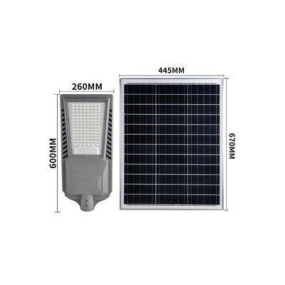 Qualidade Luz de Rua Solar 120 LEDs, Bateria 60000mAh Cobertura 300m² Autonomia 20-36H para Jardim e Estacionamento fábrica