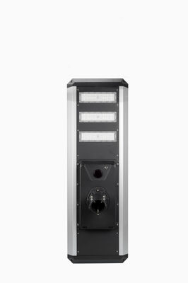 جودة ضوء الشارع الشمسي مع 4500LM السطوع، 100Ah بطارية LiFePO4، 100W لوحة واحدة، جهاز استشعار رادار، IP65 مقاومة للماء للطرق والحدائق ومواقف السيارات والمسارات مصنع