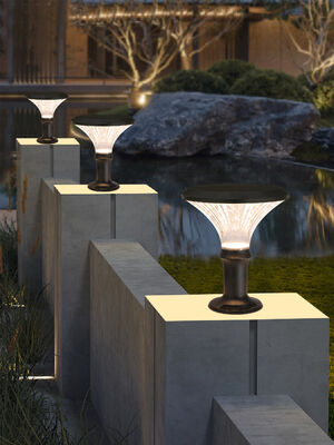 Qualité Éclairage solaire de jardin intelligent avec chronomètre et contrôle de la lumière sans câblage, 3 températures de couleur usine