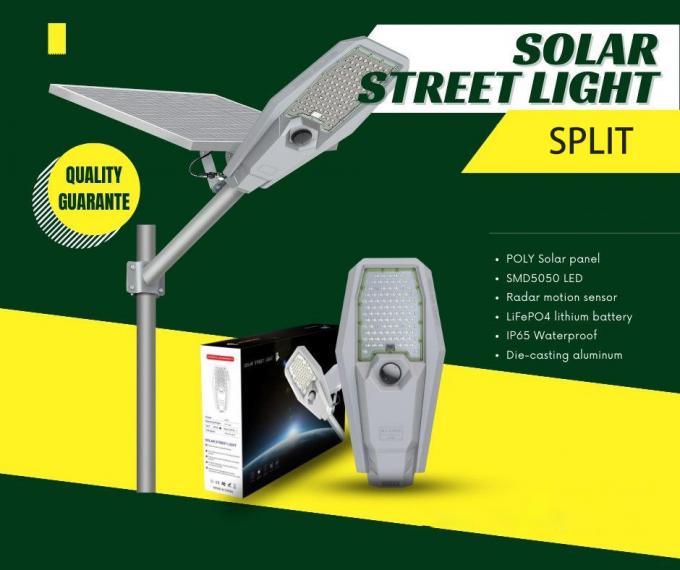 IP65 Split Solar Street Light - Outdoor Waterproof Illumination